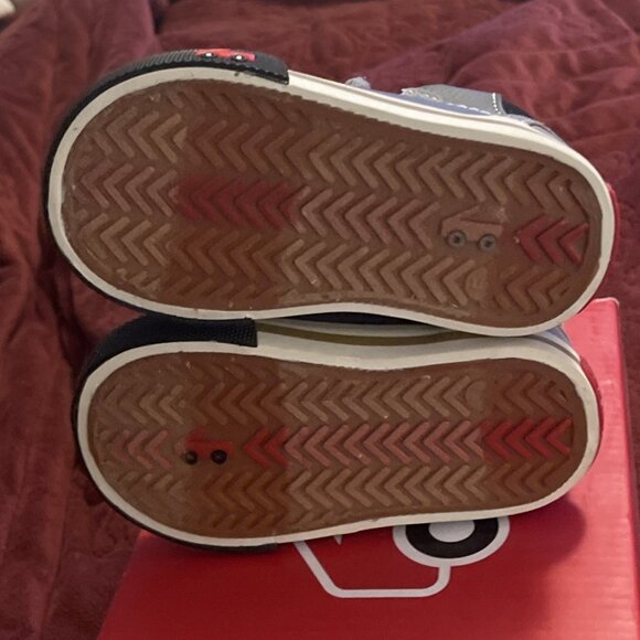 NWB New See Kai Run Dane Hi Top Grey leather sneakers, Little kids Sz 5 Gray - Picture 11 of 15